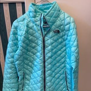 Blue North Face jacket